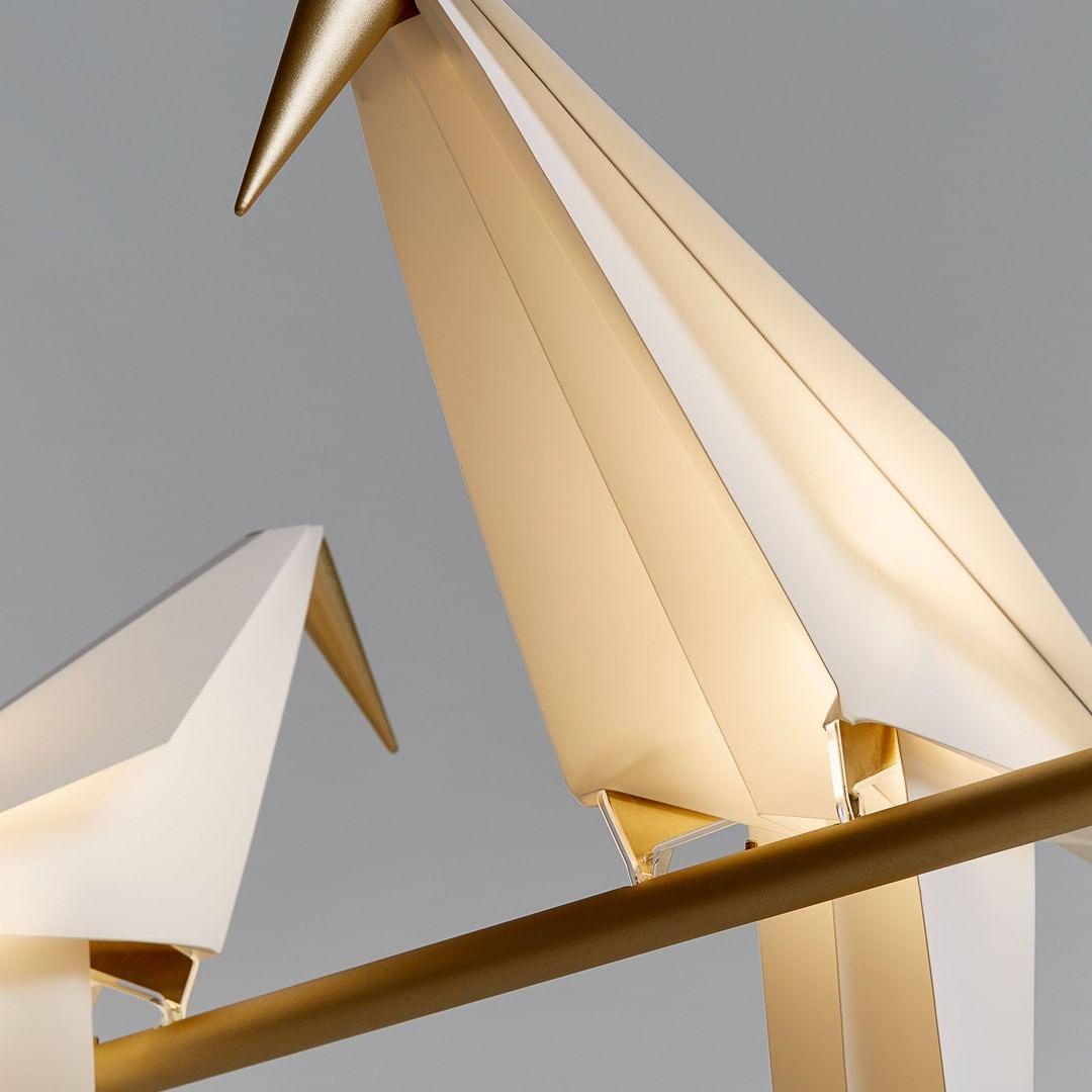 Modern Origami Bird LED Table Lamp Creative Paper Crane Nightstand Light