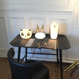 Animal Shaped Glass Table Lamp Modern Owl Rabbit Penguin Gold Bedside Nightstand Light