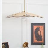 Petals Bloom Floral Rattan Pendant Light Modern Boho Ceiling Fitting for Living Room Bedroom