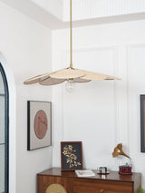 Petals Bloom Floral Rattan Pendant Light Modern Boho Ceiling Fitting for Living Room Bedroom