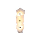 Petra Modern Alabaster Wall Sconce Gold LED Interior Light for Living Room and Bedroom