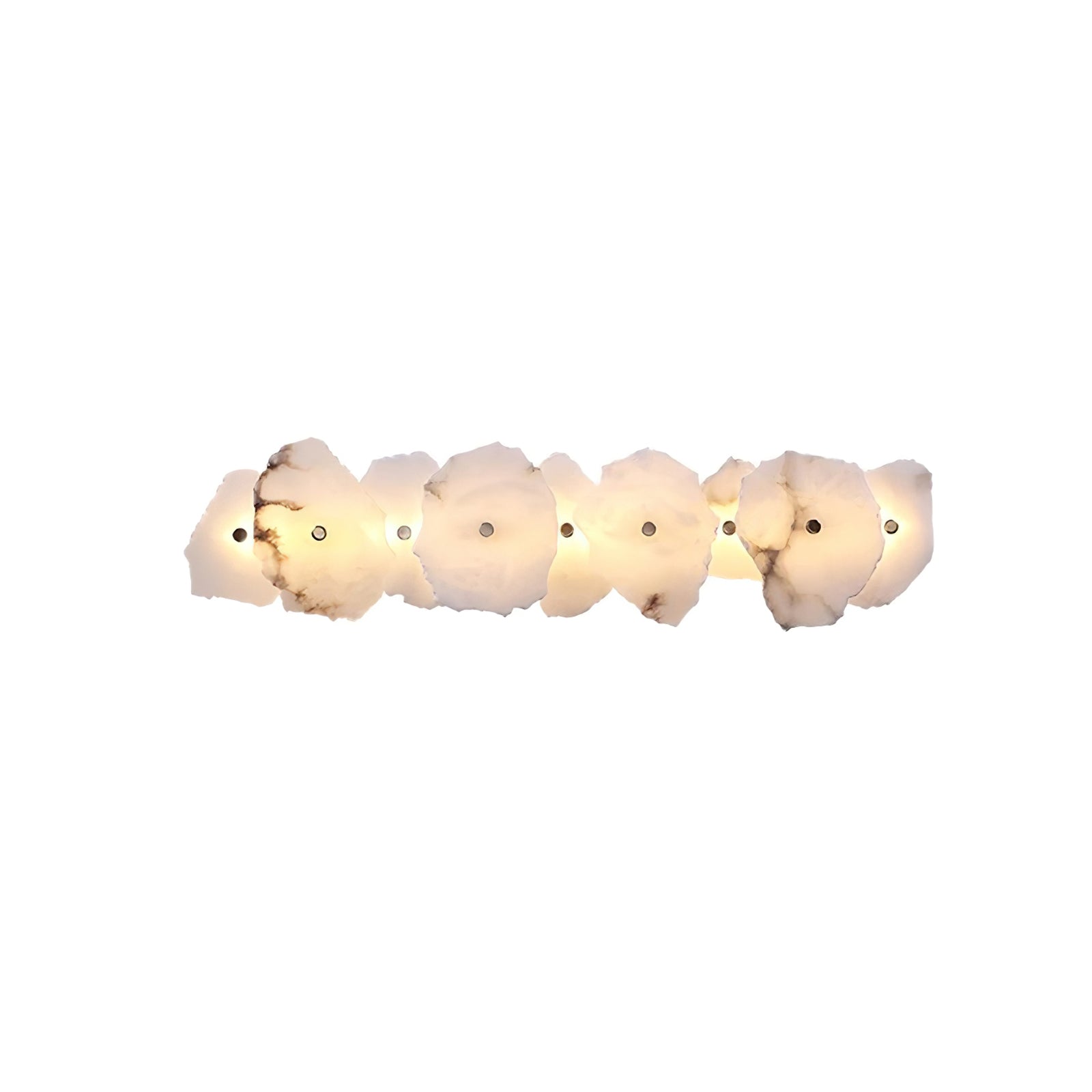 Petra Modern Alabaster Wall Sconce Gold LED Interior Light for Living Room and Bedroom