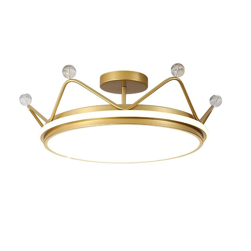 Modern Nordic Circular LED Flush Mount Ceiling Light Dimmable Acrylic Fixture for Home