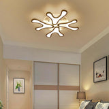 Modern Nordic Flower LED Flush Mount Ceiling Light Dimmable Petal Design Lighting Fixture