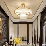 Pharo II Tiered Crystal Pendant Light Modern Luxury Chandelier in Gold and Black Finish