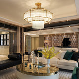 Pharo II Tiered Crystal Pendant Light Modern Luxury Chandelier in Gold and Black Finish