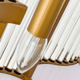 Pharo II Tiered Crystal Pendant Light Modern Luxury Chandelier in Gold and Black Finish