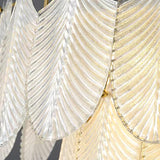 Piemonte Textured Glass Wall Sconce Brass Indoor Lighting Fixture G9 Base