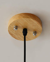 Pinecone Natural Ash Wood Pendant Light Organic Design Ceiling Fixture for Modern Home Interior Lighting