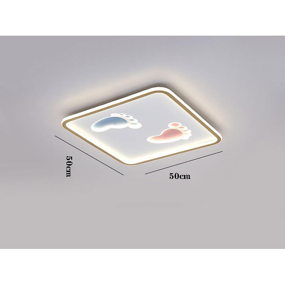 Modern Footprint Design LED Ceiling Light Nordic Metal Flush Mount for Bedroom Playroom