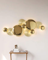Pisco Modern Copper Gold LED Wall Sconce Luxury Interior Light for Bedside and Living Room