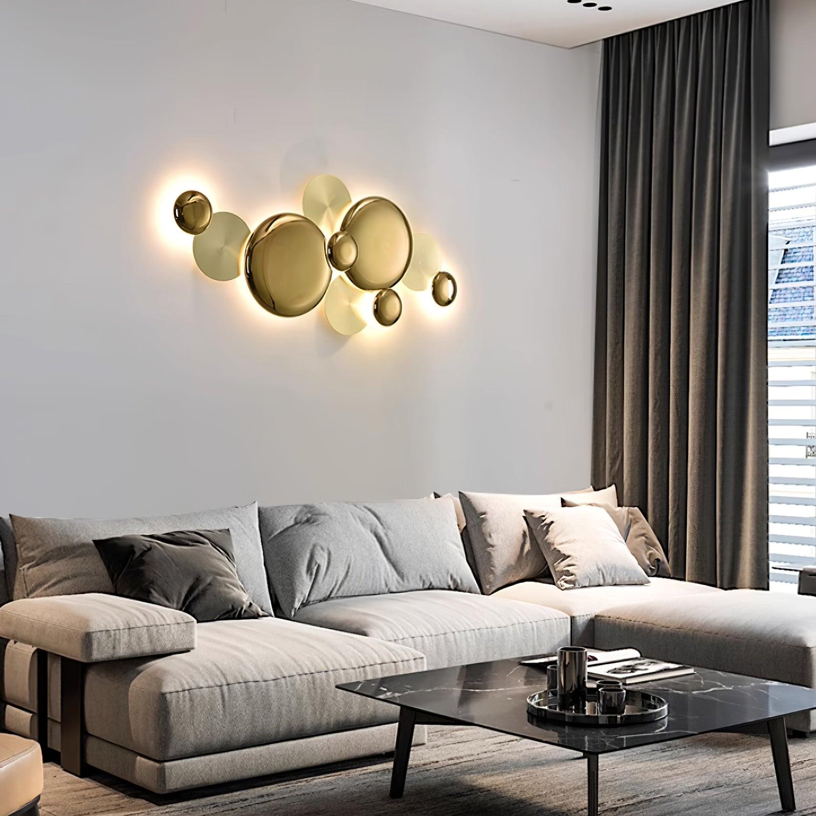 Pisco Modern Copper Gold LED Wall Sconce Luxury Interior Light for Bedside and Living Room