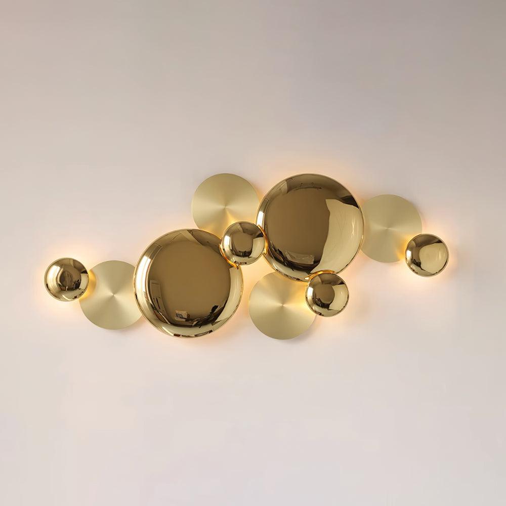 Pisco Modern Copper Gold LED Wall Sconce Luxury Interior Light for Bedside and Living Room