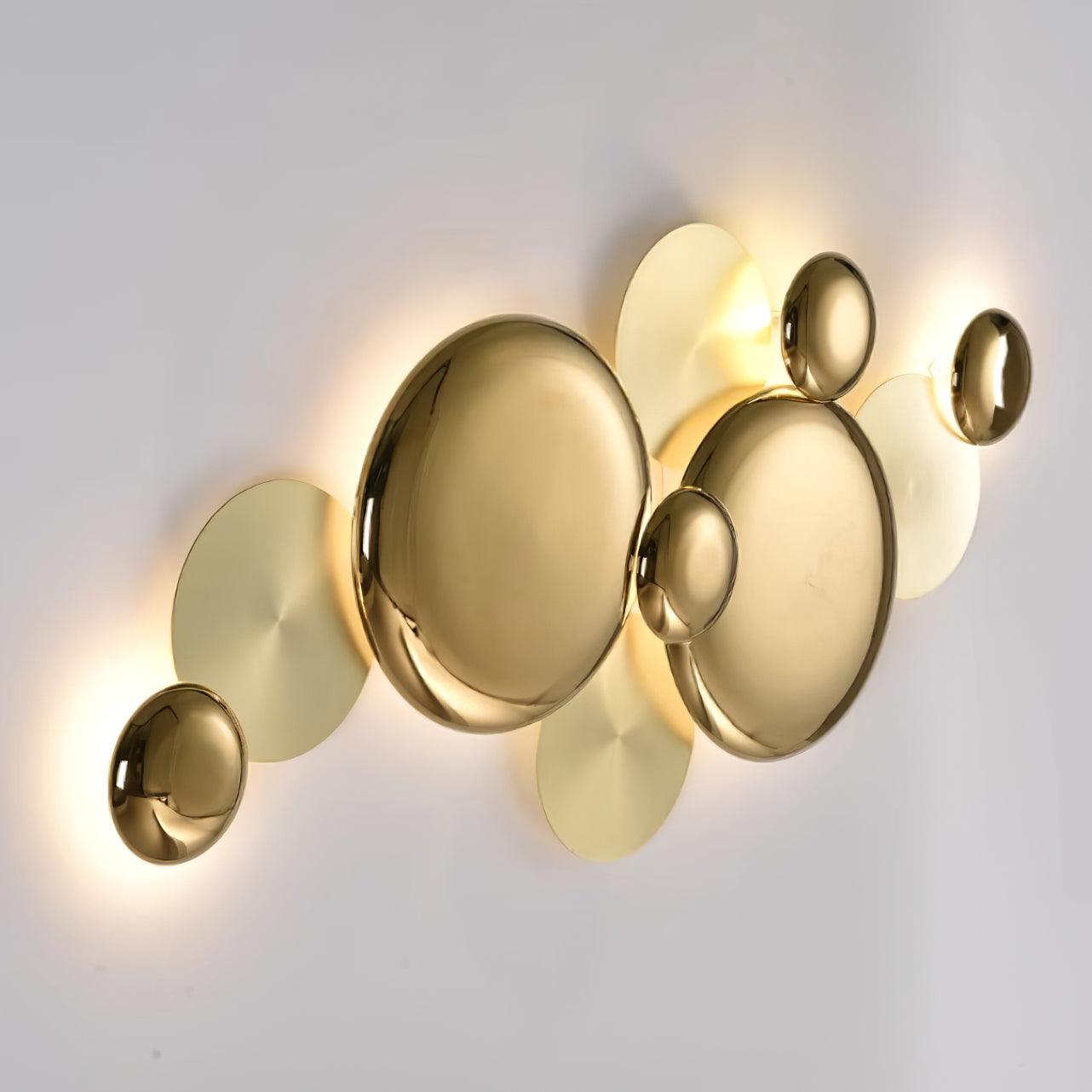 Pisco Modern Copper Gold LED Wall Sconce Luxury Interior Light for Bedside and Living Room