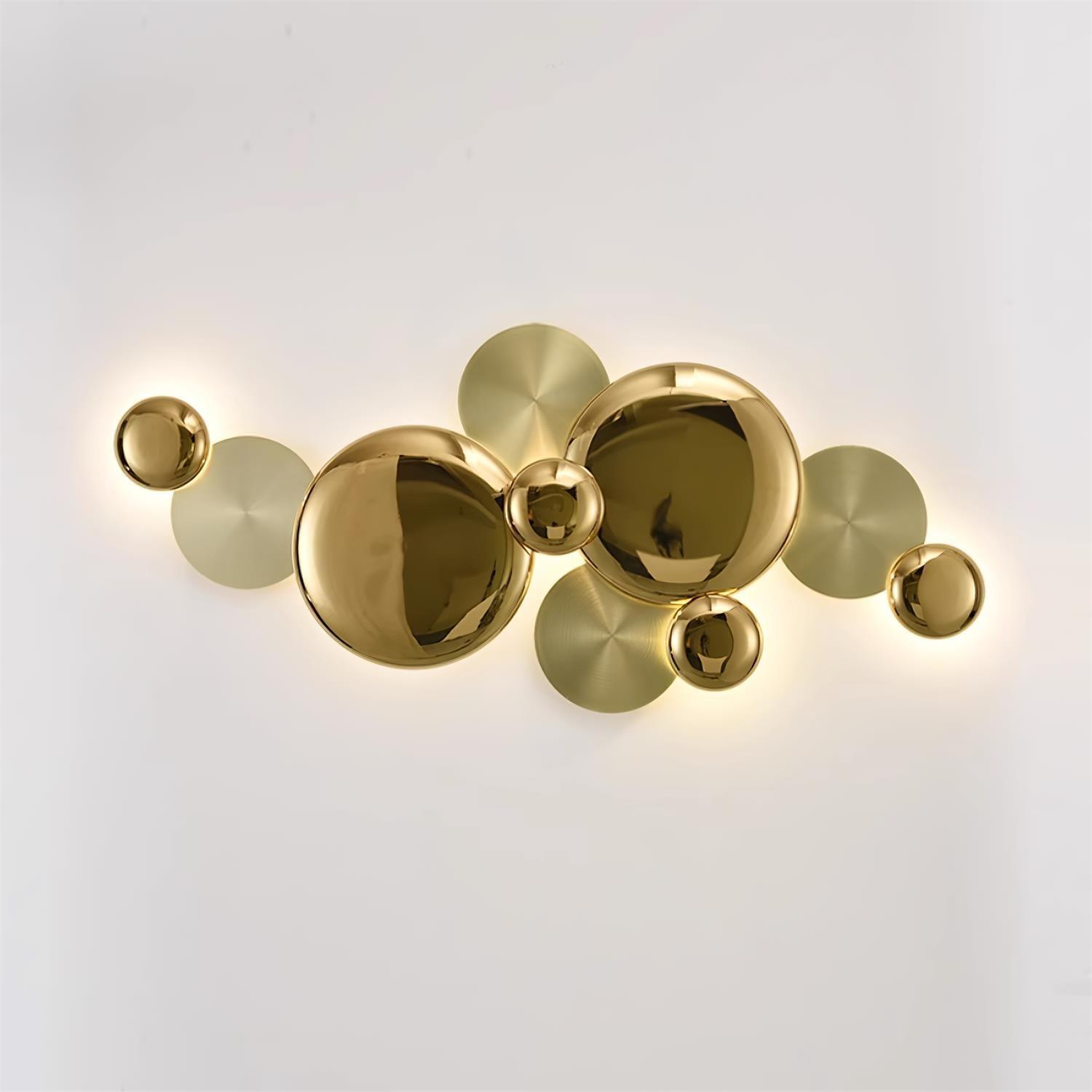 Pisco Modern Copper Gold LED Wall Sconce Luxury Interior Light for Bedside and Living Room