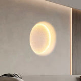 Plaster LED Embedded Moon Wall Light High CRI Anti Glare Recessed Gypsum Sconce