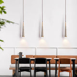 Pleated Concrete Pendant Light with Wood Accents for Modern Dining and Kitchen Decor