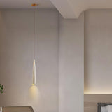 Pleated Concrete Pendant Light with Wood Accents for Modern Dining and Kitchen Decor