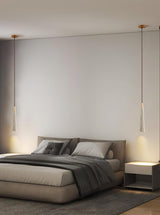 Pleated Concrete Pendant Light with Wood Accents for Modern Dining and Kitchen Decor