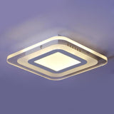 Low Profile 8 Inch Modern LED Ceiling Flush Mount Light Fixture for Interior Spaces