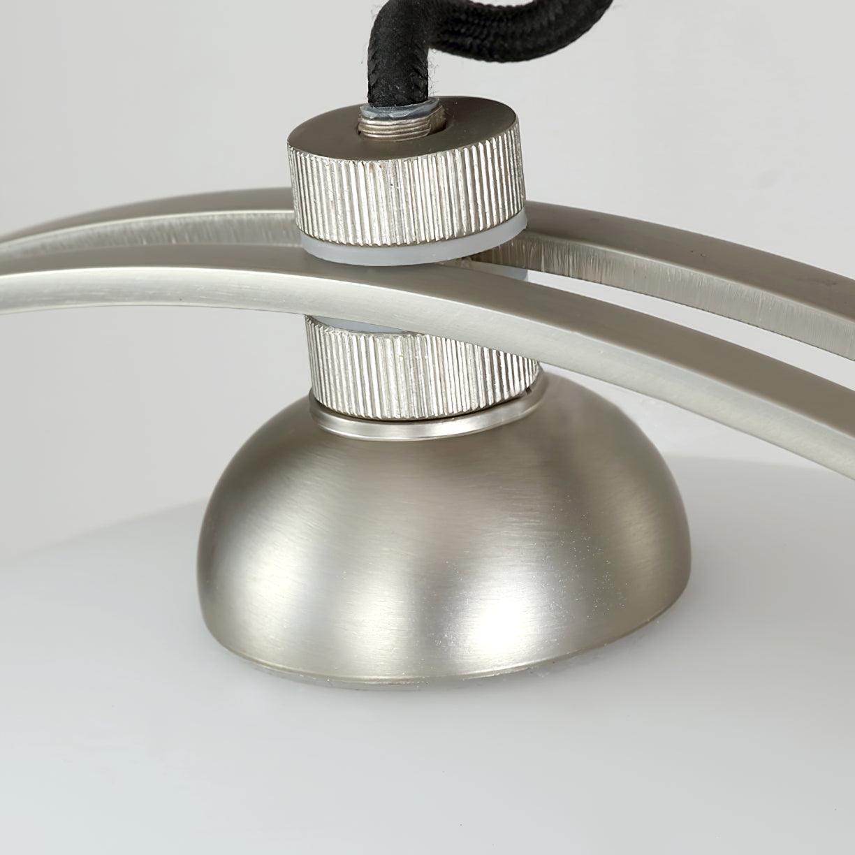 Polished Chrome Industrial Pendant Light with White Methacrylate Diffuser