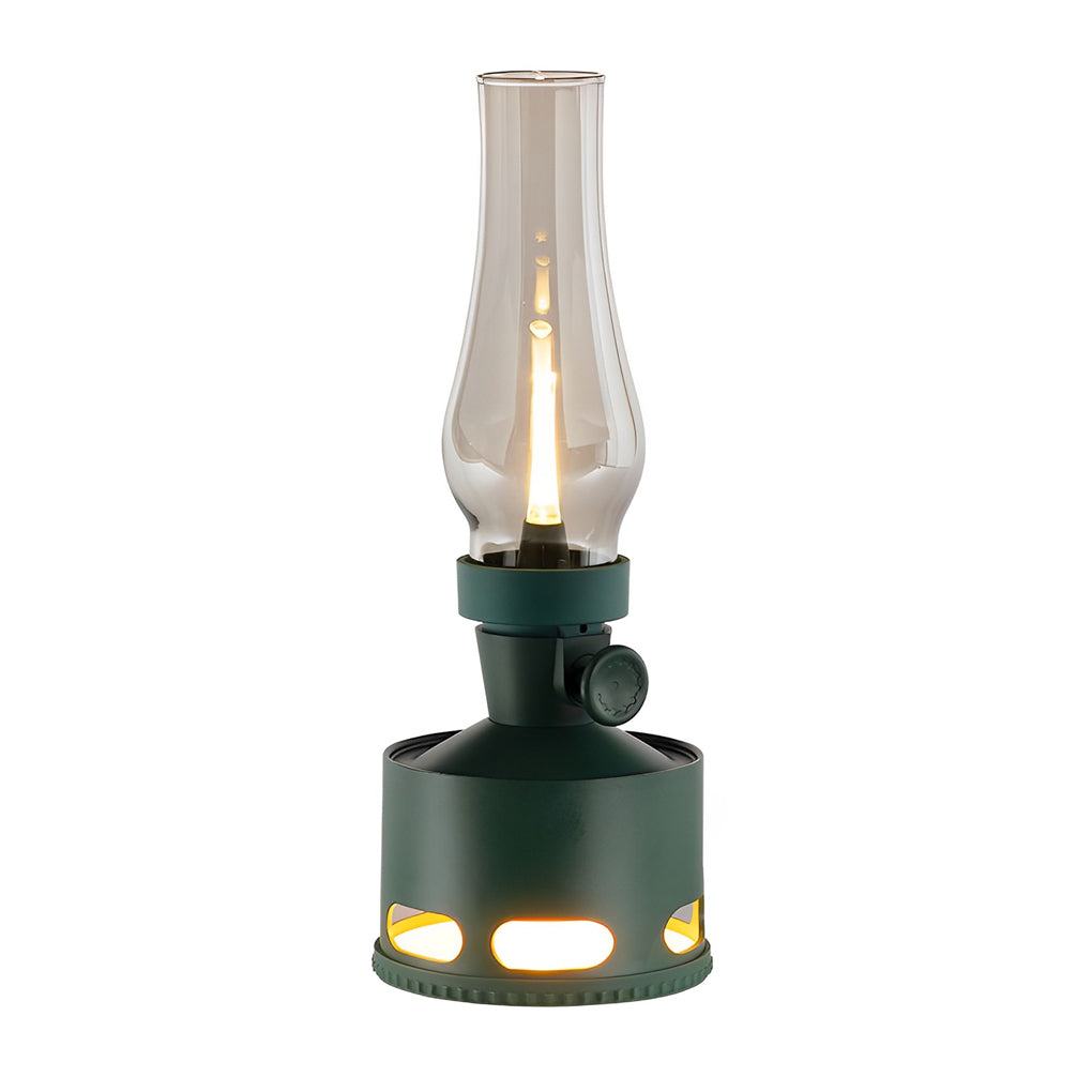 Portable Cordless LED Kerosene Lantern Table Lamp with Gravity Sensor Candlelight Effect