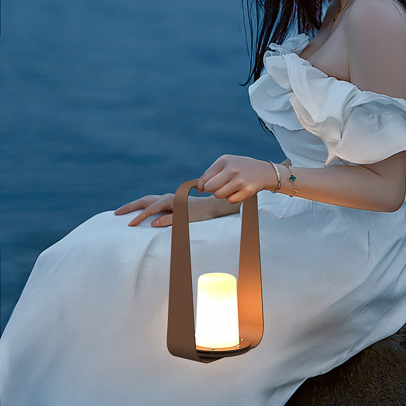 Portable LED Outdoor Table Lamp USB Rechargeable IP65 Waterproof Lantern for Garden Patio
