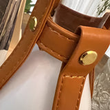 Portable Mid Century Modern Lantern LED Table Lamp with Leather Strap