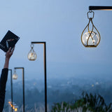 Portable Outdoor LED Lantern Waterproof Rechargeable Stainless Steel Night Light for Garden Camping