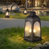 Portable Retro European Outdoor Floor Lamp Waterproof Metal Lawn Light for Garden Yard