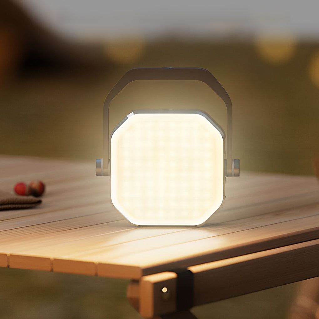 Portable RGB LED Camping Lantern USB Rechargeable Photography Fill Light with Sound Sync