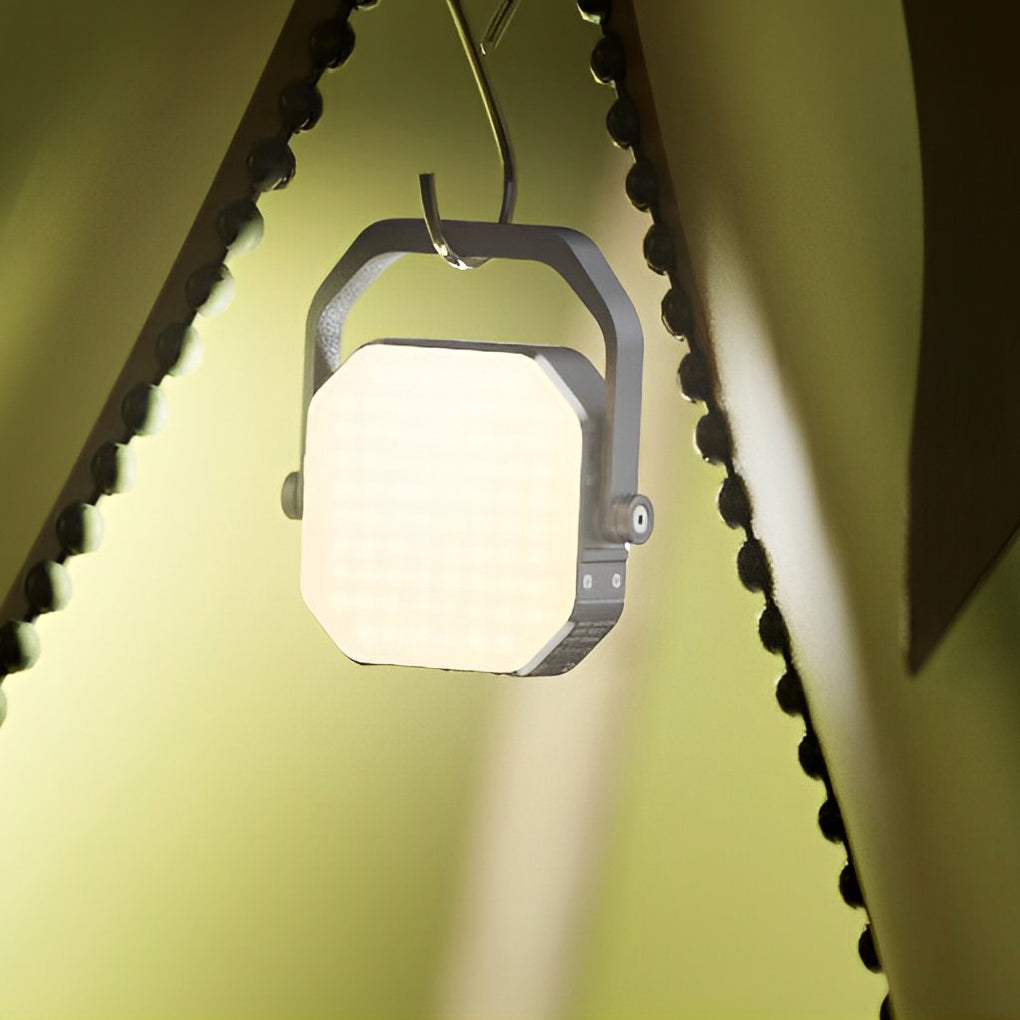 Portable RGB LED Camping Lantern USB Rechargeable Photography Fill Light with Sound Sync