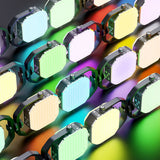Portable RGB LED Camping Lantern USB Rechargeable Photography Fill Light with Sound Sync