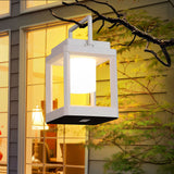 Portable Waterproof Solar Outdoor Table Lamp with Dual USB Charging for Garden and Patio