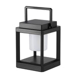 Portable Waterproof Solar Outdoor Table Lamp with Dual USB Charging for Garden and Patio