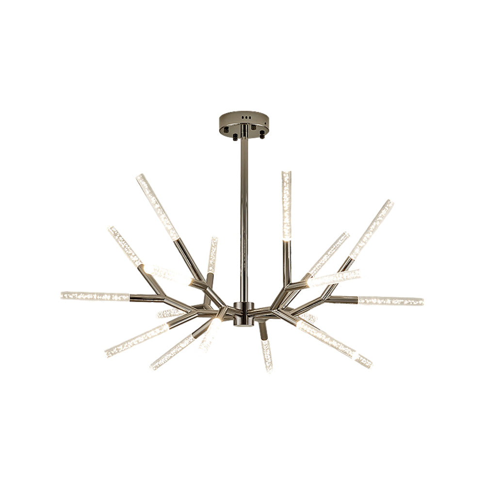 Postmodern Acrylic Branch LED Chandelier Minimalist Bubble Shade Ceiling Light for Living and Dining Rooms