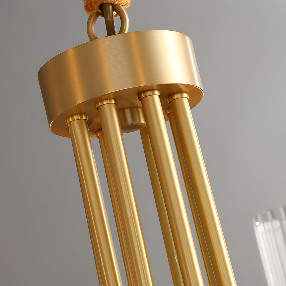 Postmodern Black Wagon Wheel Chandelier with Glass Candlelight Shades for Living and Dining Rooms