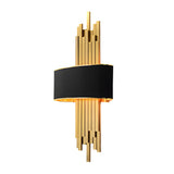 Postmodern Fabric Shade Wall Sconce Luxury Interior Iron Wall Light for Bedroom and Hallway