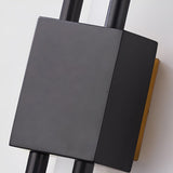 Postmodern LED Up and Down Wall Sconce Lighting for Bedroom and Living Room Gold and Black Finish