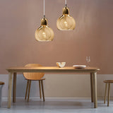 Postmodern Nordic Minimalist Glass Pendant Light Chandelier for Bedside and Bar Area