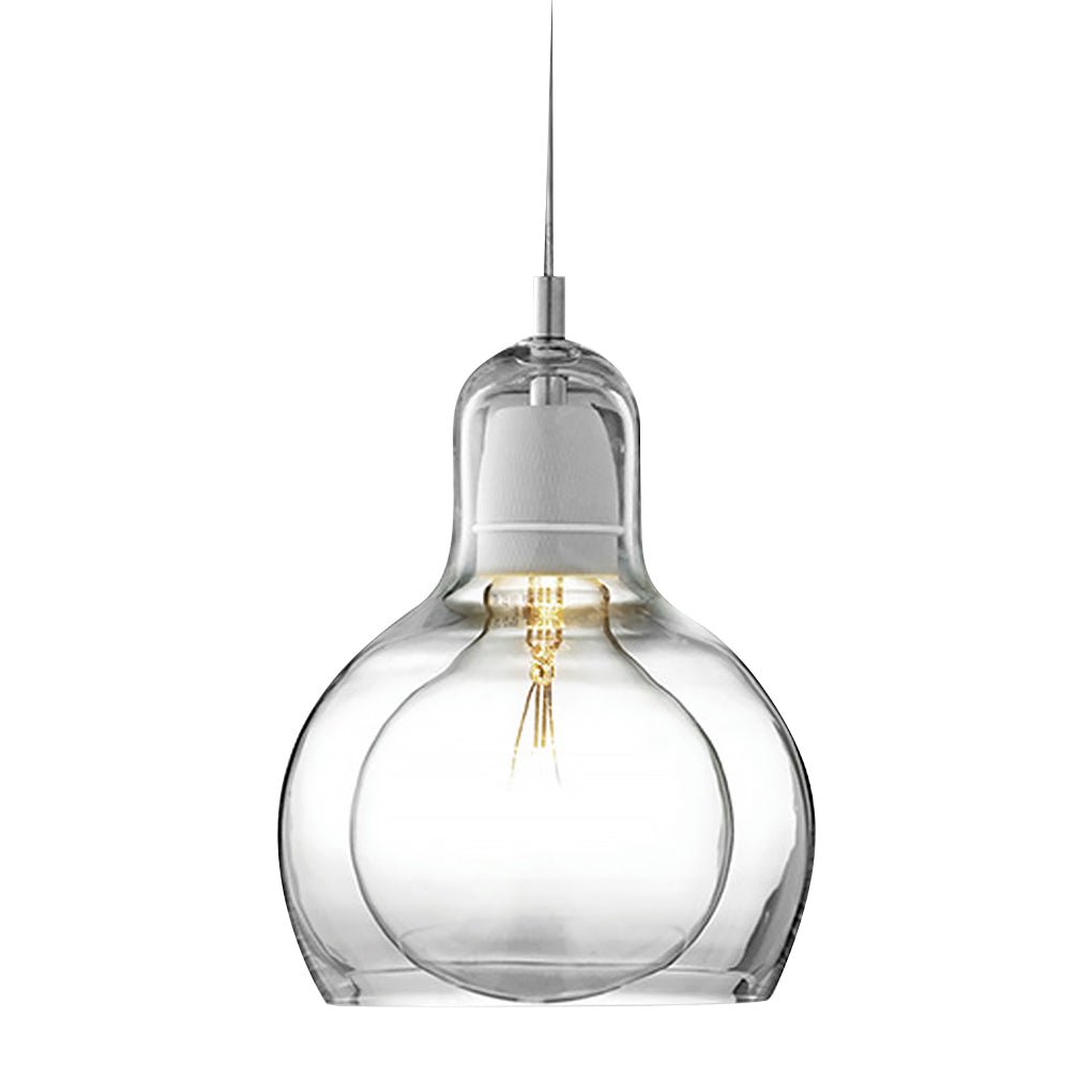 Postmodern Nordic Minimalist Glass Pendant Light Chandelier for Bedside and Bar Area