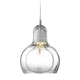 Postmodern Nordic Minimalist Glass Pendant Light Chandelier for Bedside and Bar Area