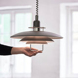 Poul Concentric Circle Aluminum Hanging Lamp Modern Ceiling Pendant for Living Room