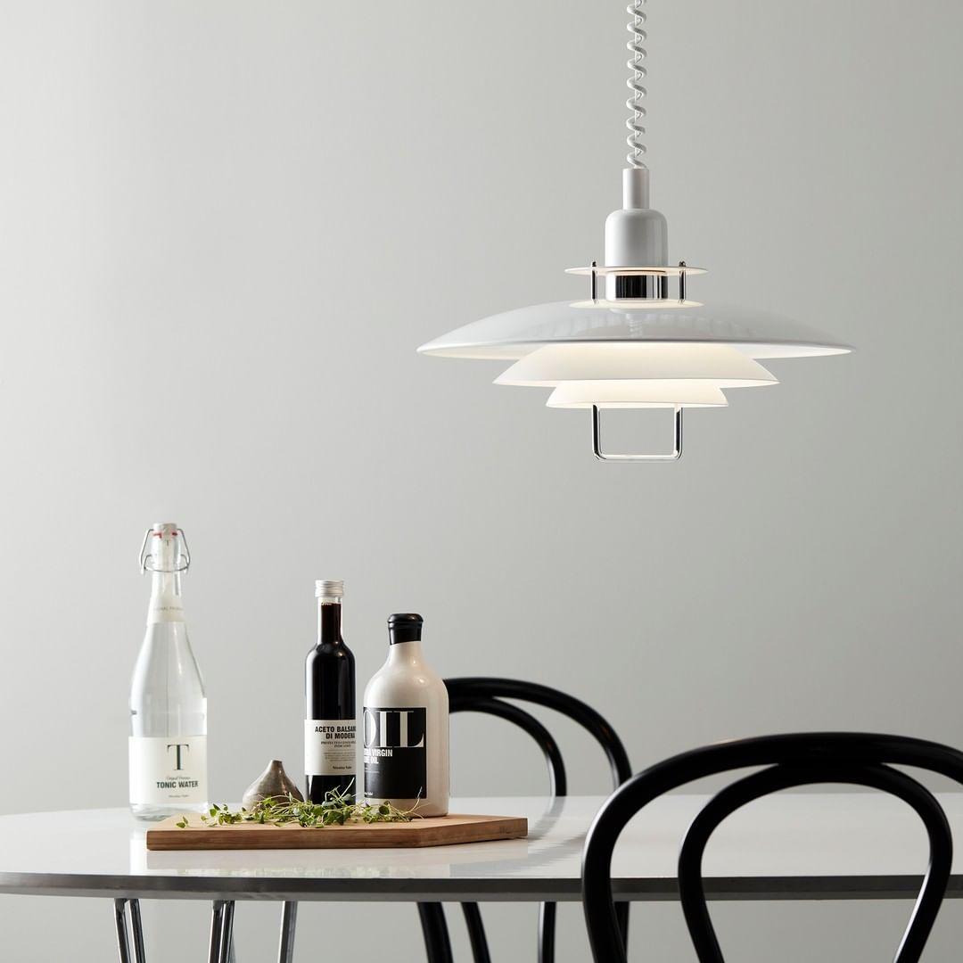 Poul Concentric Circle Aluminum Hanging Lamp Modern Ceiling Pendant for Living Room
