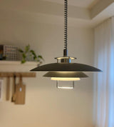Poul Concentric Circle Aluminum Hanging Lamp Modern Ceiling Pendant for Living Room
