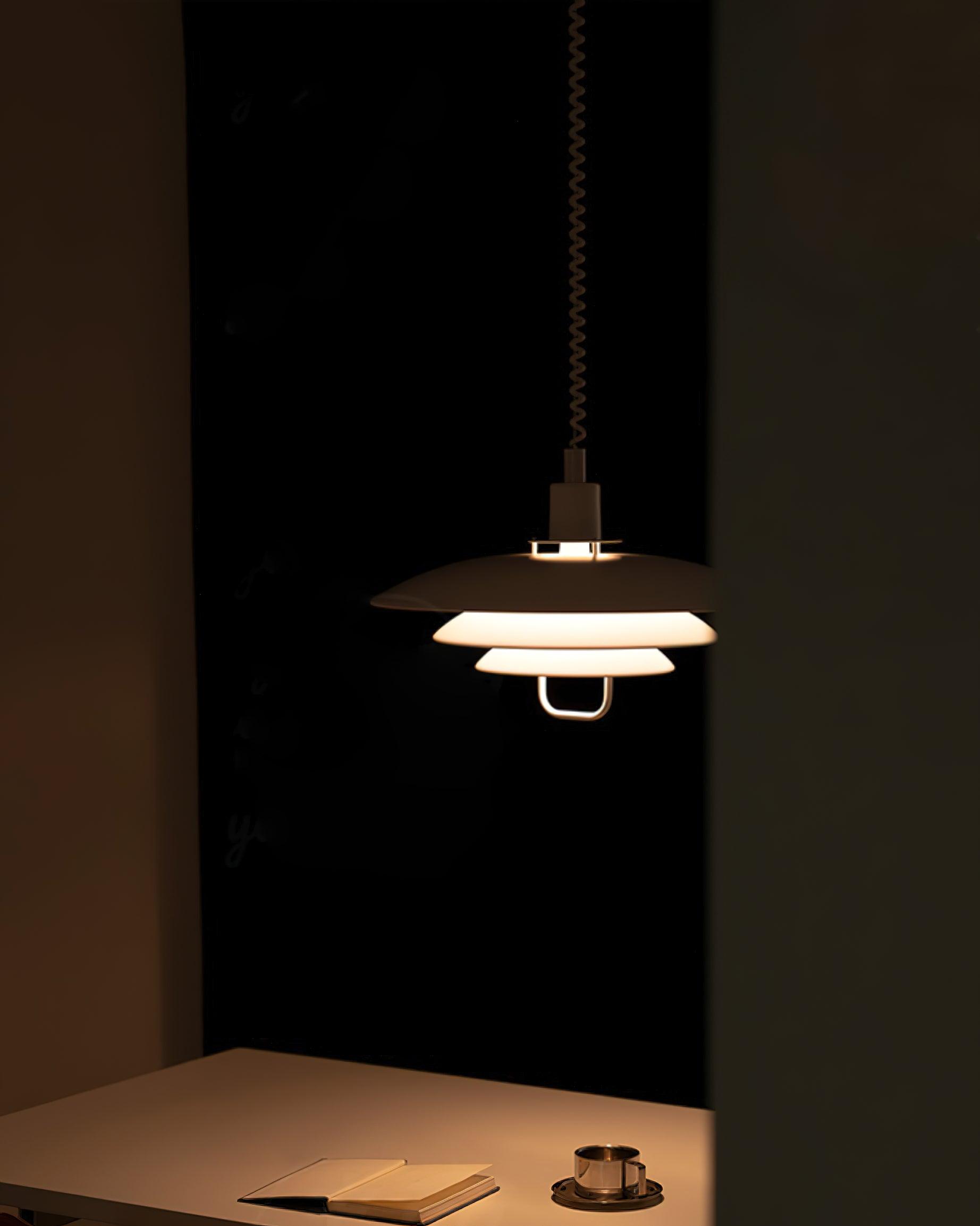 Poul Concentric Circle Aluminum Hanging Lamp Modern Ceiling Pendant for Living Room