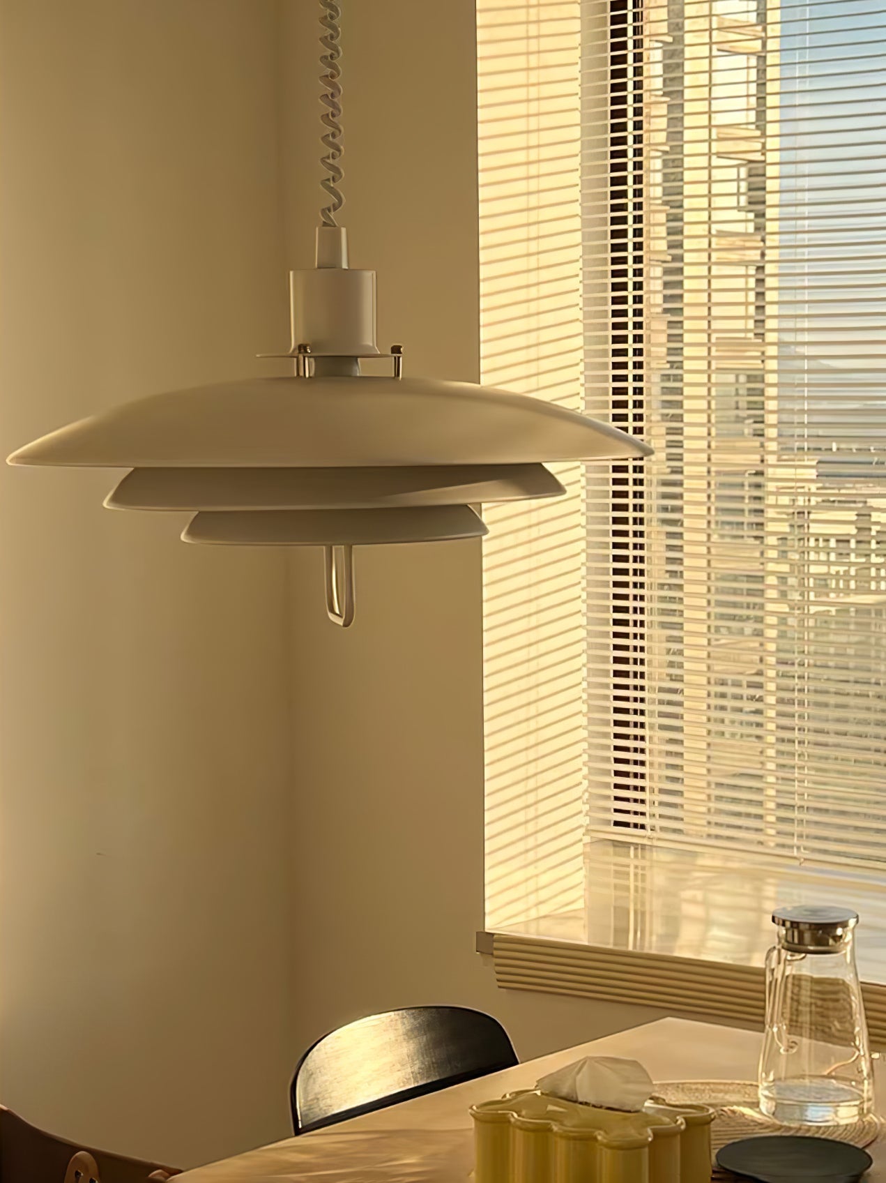 Poul Concentric Circle Aluminum Hanging Lamp Modern Ceiling Pendant for Living Room