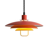 Poul Concentric Circle Aluminum Hanging Lamp Modern Ceiling Pendant for Living Room