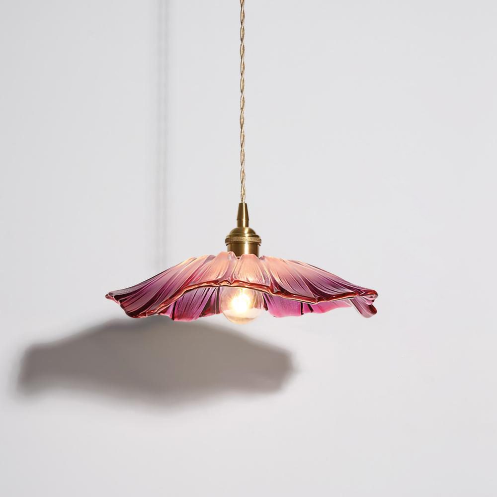 vintage-lotus-style-glass-pendant-lamp-with-copper-accents-for-dining-room