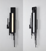 modern-brutalist-gold-metal-sculpted-wall-sconce-integrated-led-vertical-light-fixture